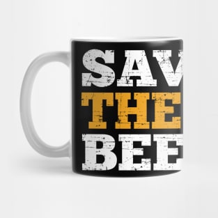 Distressed Save the Bees Design for Men Women and Kids Mug